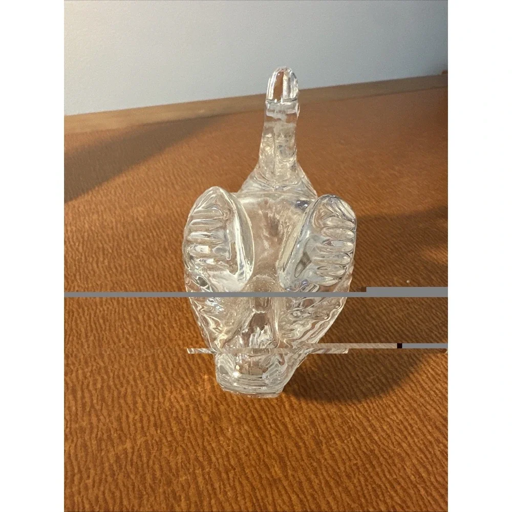 Anna Hutte‎ Bleikristall Swan Trinket Dish, 24% Lead Crystal, Germany Vintage